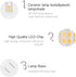 5 Pack-T4 JCD Bi-Pin G8 2Watt LED Light Bulbs, Warm White JCD Type T4 G8 Under Cabinet Puck Lamp for Kitchen Lighting