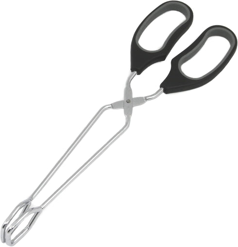 Chef Craft Classic Straight Tongs, 12 Inch, Black