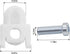 WR01X39781 Refrigerator Door Handle Mounting Stud for Fits GE Refrigerator Freezer Handle Replacement Parts -AP7175647 WR01X39781 WR01X25070 -White(2Pack) by folosem