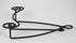 BANBERRY DESIGNS Black Metal Folding Easel - Display Plate Stand with Swirling Spiral Scroll Design - Set of 3 - 7" H