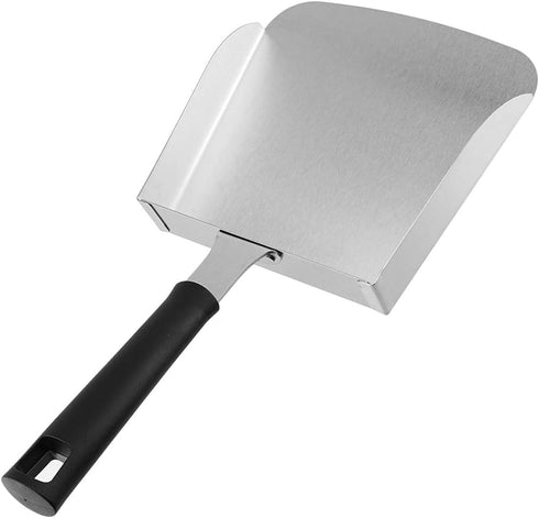 Large Griddle Scoop (2pcs) for Hibachi Cooking, Stainless Steel Food Shovel for Grilling Accessories
