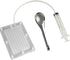 DUEBEL Spherical Caviar Dispenser, Molecular Gastronomy Kit with 96 Holes Roe Sauce Infuser & Strainer Spoon