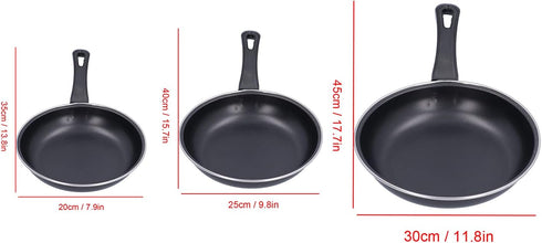 AUNMAS Nonstick Frying Pan, Mini Stainless Steel Cooking Pan, Thickened Wall Skillet for Induction Cooker