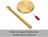 Gold Paper Towel Holder Stand for Countertop, Weighted Base for One-Handed Operation (Gold)