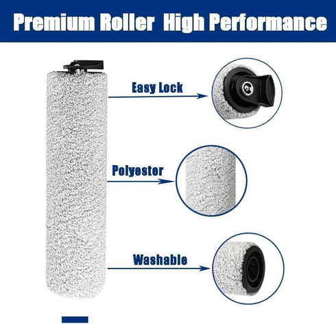 Replacement Roller Brush for Tineco iFloor 3/Floor One S3/iFloor 2, Cordless Wet Dry Vacuum Cleaner, 2 Pack
