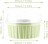 EUSOAR Foil Cupcake Wrappers, 30pcs 5oz Disposable Aluminum Foil Baking Cups Containers with Lids, Dessert Cups with Lids Mini Aluminum Cheesecake Pan Creme Brulee Ramekins-Mustard