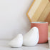 GOODSTART Set 2 Ceramic Birds Figurines Small Birds Statues for Living Room, Bookshelf, TV Stand, A of White Porcelain