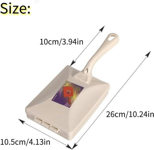 Handheld Carpet Debris Brush, Double Roller Brush Head for Pet Hair Cleaning, Collector Brush for Carpet Table