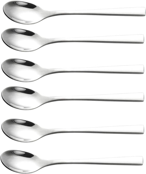 IMEEA Demitasse Spoons - Set of 6, 4.5 Inch SUS304 Stainless Steel Espresso Spoons