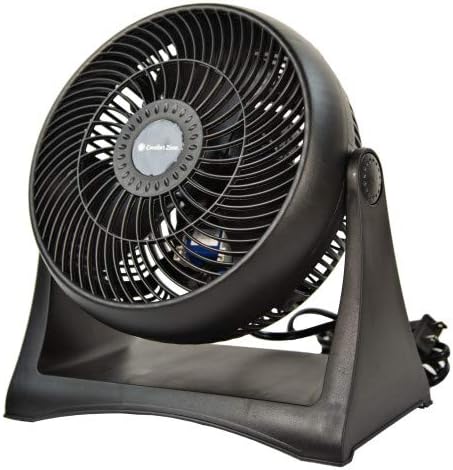 Comfort Zone Table Fan, 8 inch, 3 Speed, Electric, Wall Mountable, Adjustable Tilt, CZHV8T