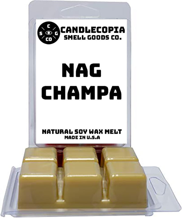 Nag Champa Strongly Scented Hand Poured Vegan Wax Melts, 12 Cubes, 6.4 Ounces
