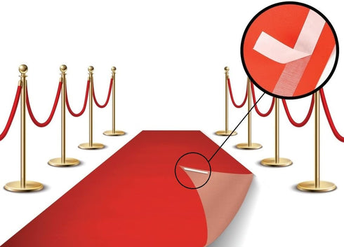 LEMONSODA Red Carpet Runner for Party, 2x15ft, 70GSM, Hollywood Red Carpet Roll for Special Event, Wedding