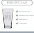 Veracco Cheers To 21 Years Pint Beer Glass, 21st Birthday Gift for Him or Her (Clear, Glass)