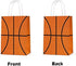 16 PCS Basketball Party Gift Bags, Birthday Decor, Party Favor Goody Treat Candy Bag, Basketball Pattern
