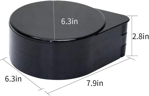 3 Tier Bar Glass Rimmer, Margarita Cocktail Salt and Sugar Rimmer, Bartender Tool (BLACK)
