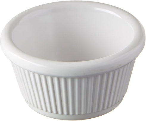 Winco Fluted Ramekins, 2-Ounce, White, 12-Pieces