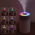 Colorful 260ml USB Humidifier - Mini Air Humidifier with 7 Color LED, Suitable for Study Room, Bedroom, Baby Room,