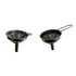 Fox Run Metal Kitchen Funnels, Set of 2 Mini 4" Funnels, Stainless Steel