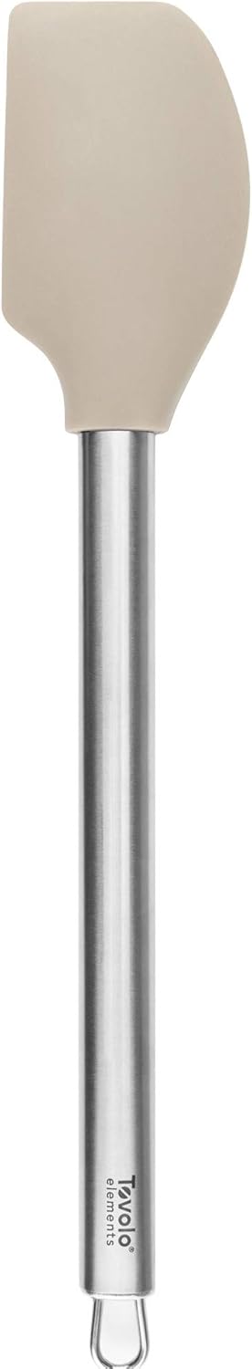 Tovolo Heat Resistant Silicone Stainless Steel Spatula, Non-Stick Kitchen Utensils for Baking