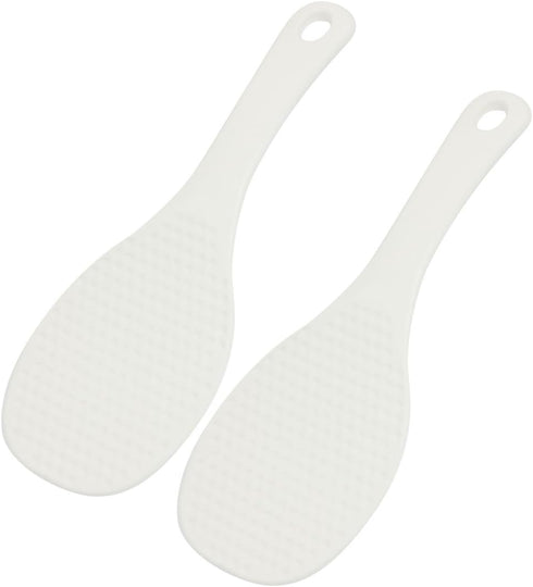 uxcell Plastic Non-Stick Rice Paddle, Potato Food Service Spoon Scoop, 7.8 Inch Length, 2 Pcs