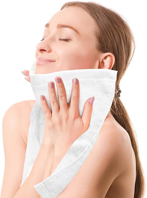 Yoofoss Luxury Washcloths Towel Set, 10 Pack Baby Wash Cloth for Bathroom, Hotel, Spa, Kitchen
