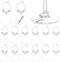 BENECREAT 20pcs/50pcs Acrylic Blank Wine Glass Charms, Heart/Flat Round/Hexagonal Charms for Birthday Holiday Wedding
