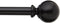 Bali Blinds 5/8" Ball Cafe Rod Set, 28-48", Glossy Black