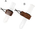 Set 2 of Black Walnut Car Propagation Vases - Stylish Clip-On Holders for Flowers & Plants