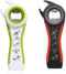 2 pcs 5 In 1 Multi-Function Can Jar Bottle Opener - Good Kitchen Tool for Small Hands, Seniors, Arthritis (Black/White)