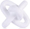 XMGZQ White Knot Decor for Coffee Table Book,Chain Link Decor for Bookshelf