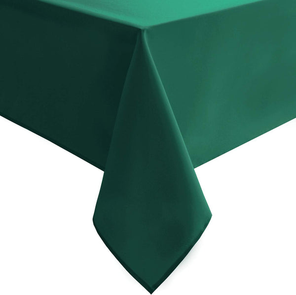 Hiasan Square Tablecloth - Waterproof Washable Polyester for Dining Room, Emerald Green, 54 x 54 Inch