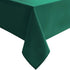 Hiasan Square Tablecloth - Waterproof Washable Polyester for Dining Room, Emerald Green, 54 x 54 Inch