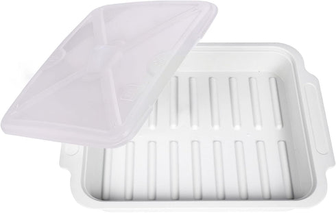 MMUGOOLER Microwave Easy Bacon Maker/Cooker with Lid, Safety, Quick and with No