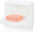 Shower Wall Soap Holder & Ceramic Soap Dish - Fits 4x4 Inch