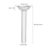 Oumefar Sausage Stuffer Tubes, Stainless Steel Filling Tube, Manual Wide Mouth Funnels for Meat Grinder Accessory