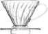 V 02 60° Cone Plastic Coffee Dripper, 1-4 Cups, Reusable Pour Over Coffee Maker for Home, Cafe