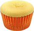 Standard Orange Foil Cupcake Liners, 100-Count Muffin Baking Cups for Party and More