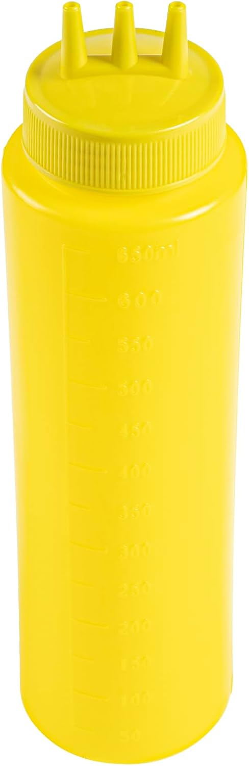 Restaurantware-24 6 Ounce Condiment Squeeze Bottles, Squeeze Bottles With Triple Dispersion Tips - Large, Flexible