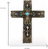 Comfy Hour Faith and Hope Collection, Polyresin Wall Hanging Cross (Multi-Color)