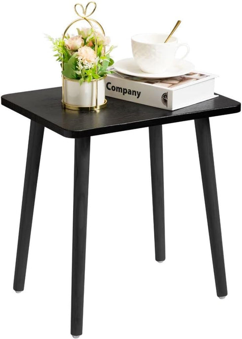 FORAOFUR Side Table, Modern Accent End Table with Wooden Legs, Easy to