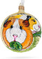 Adorable 4 Inches Guinea Pigs Glass Ball Christmas Ornament