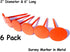 NSY 6 Pack Permanent Orange Survey Markers for Property