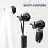 Pack of 2 SUS304 Stainless Steel Matte Black Wall Mounted Towel Hooks for Bathroom Shower Kitchen Cabinet Closet Door