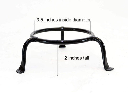 Basic Iron Display Ring Stand - 3.5 Inside Diameter x 2 High for Displaying Rings