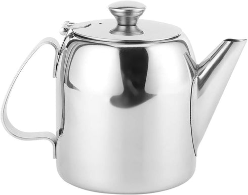 0.5 L Stainless Steel Teapot, Short Spout Coffee Pot for Restaurants and Living Rooms (20 oz)