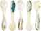 DUEBEL Mother of Pearl Caviar Spoons, 4' Luxury Handmade Spoons for Serving (5pcs)