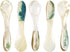 DUEBEL Mother of Pearl Caviar Spoons, 4' Luxury Handmade Spoons for Serving (5pcs)