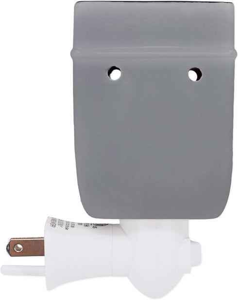 Elanze Designs God Bless This Home with Love, Grey Stoneware Electric Plug-in Wax Tart Warmer