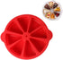 Scone Pan Silicone Triangle Cake Mold, Nonstick Cornbread Pan, 8 Cavity for Brownies, Muffins, Cupcakes (Red)