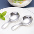 6pcs Stainless Steel Short Handle Spoons, Round Dessert Spoons, 3.54x1.77inch Ice Cream Spoons for Kitchen or Restaurant
